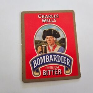 Charles Wells Bombardier‎ Premium Bitter Beer Landlord Hand Drawn Playing Card